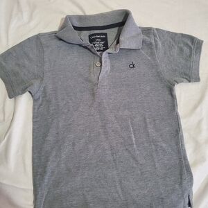 Calvin Klein Jeans Gray Polo Shirt